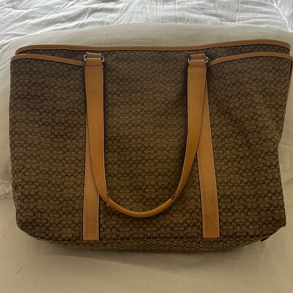 Coach laptop/Diaper Bag